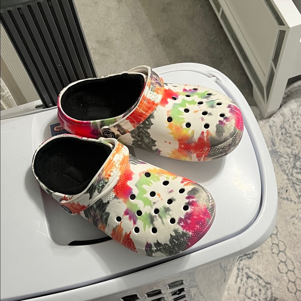 Colorful Tie-Dye Clogs